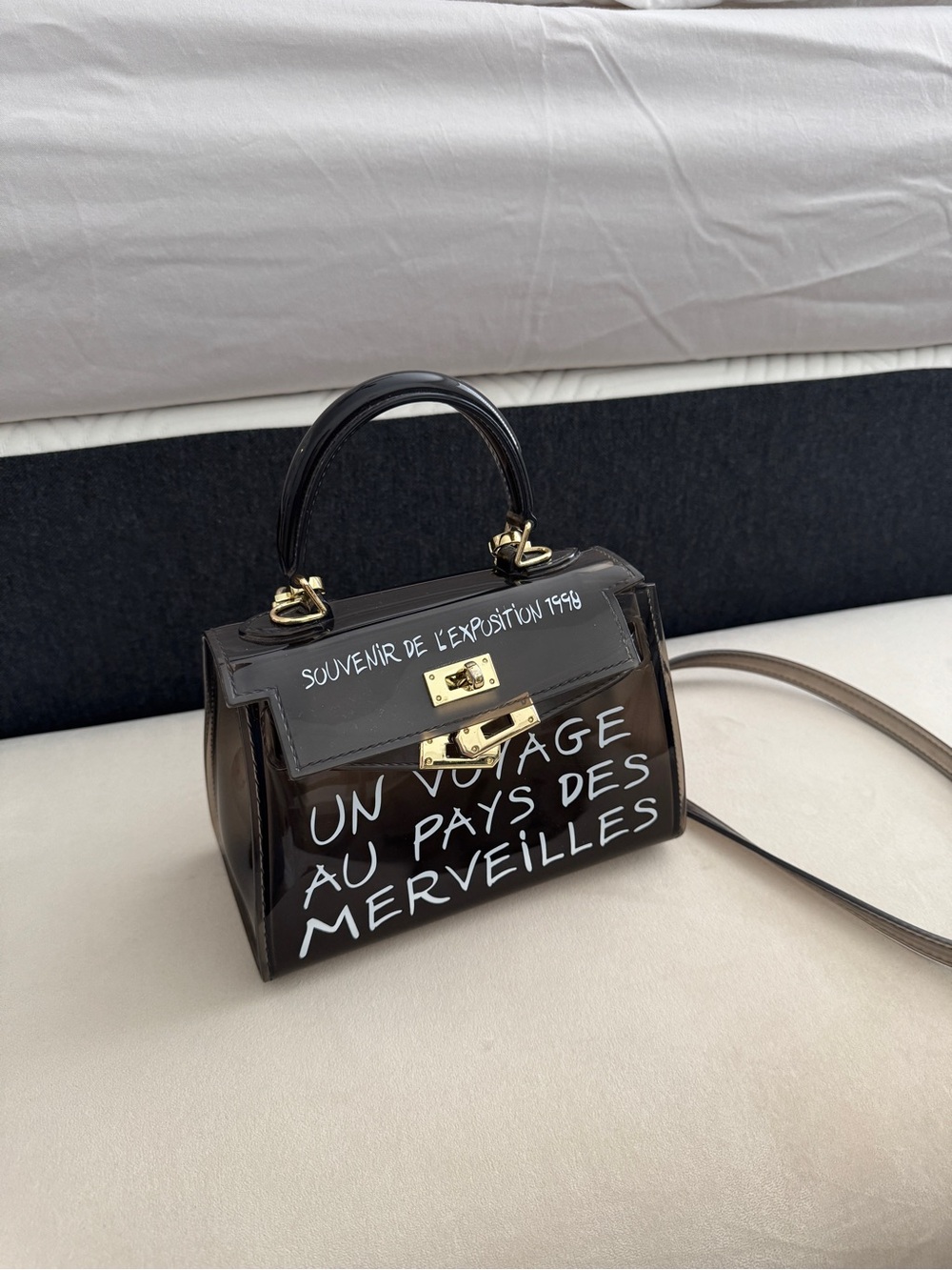 *SOLD* Black Top-Handle mini bag - Picture 10 of 11